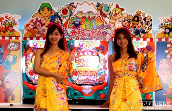「ＰＡスーパー海物語　ＩＮ　ＪＡＰＡＮ２　ｗｉｔｈ　太鼓の達人」内覧会の様子