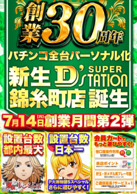 『Super D'station錦糸町店』チラシ