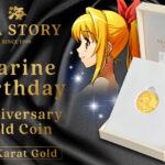 マリンちゃんの誕生日を記念した純金コインが登場