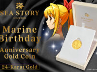 マリンちゃんの誕生日を記念した純金コインが登場