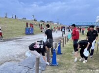 富山県遊協青年部会、神通川河川敷の清掃活動に参加
