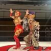 マスクド・ハナハナ選手（写真左）とGargoyleのKIBA氏（写真右）