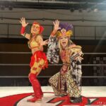 マスクド・ハナハナ選手（写真左）とGargoyleのKIBA氏（写真右）