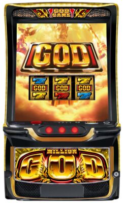 「スマスロ ミリオンゴッド-神々の軌跡-」筐体画像