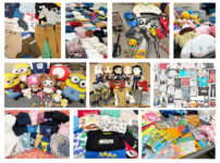 ユーコーラッキーグループ、従業員から寄せられたおさがり品411点を寄贈