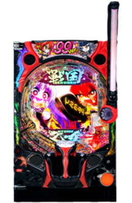 「P戦国乙女7 終焉の関ヶ原 99ver.」筐体画像