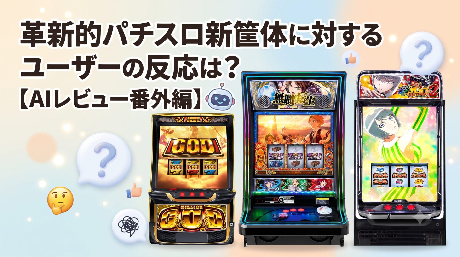 革新的パチスロ新筐体に対するユーザーの反応は？【AIレビュー番外編